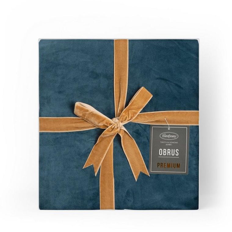 Eurofirany, obrus velvet, 145-260 cm, granatowy