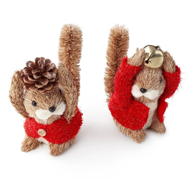 Eurofirany, ozdoba świąteczna, 12-8-14 cm, brązowy