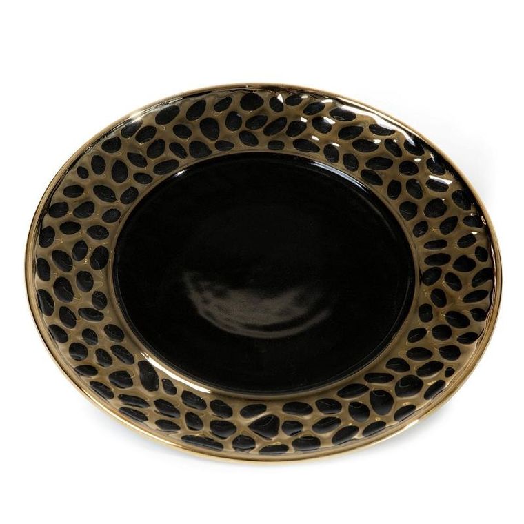 Eurofirany, patera dekoracyjna, Madlen, 30-2 cm, czarny