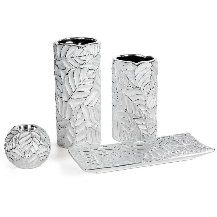 Eurofirany, patera dekoracyjna, Miriam, 31-13-3 cm, srebrny