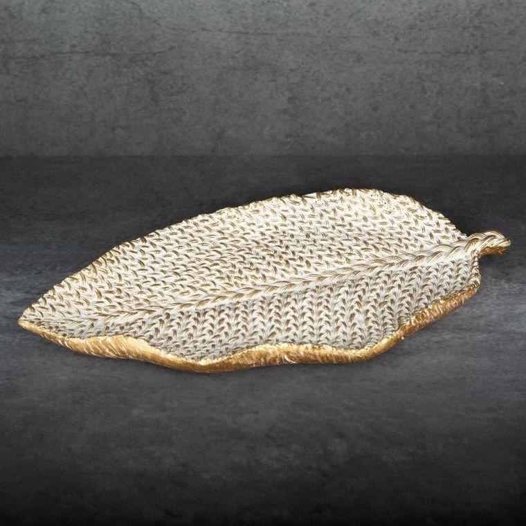 Eurofirany, patera dekoracyjna, Moli, 29-16-3 cm, złoty