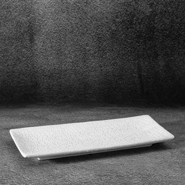 Eurofirany, patera dekoracyjna, Riso, 31-14-3 cm, biały