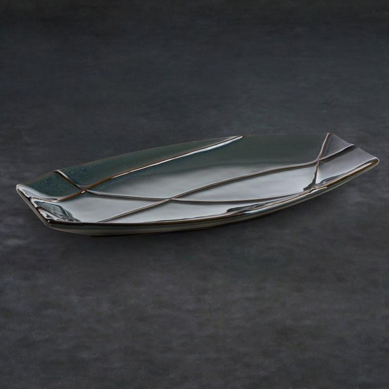 Eurofirany, patera dekoracyjna, Teo, 41-20-3 cm, turkusowy