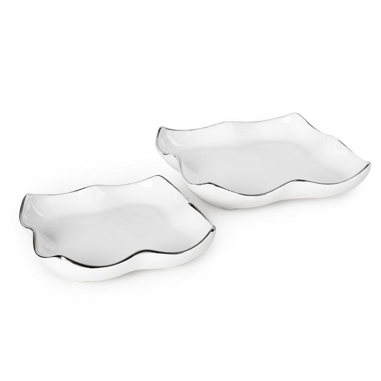 Eurofirany, patera dekoracyjna, Tony, 20-20-5 cm, biały