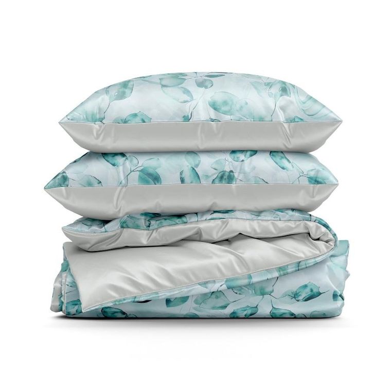 Eurofirany, pościel d91, Verano5, 140-200 cm, ciemnomiętowy