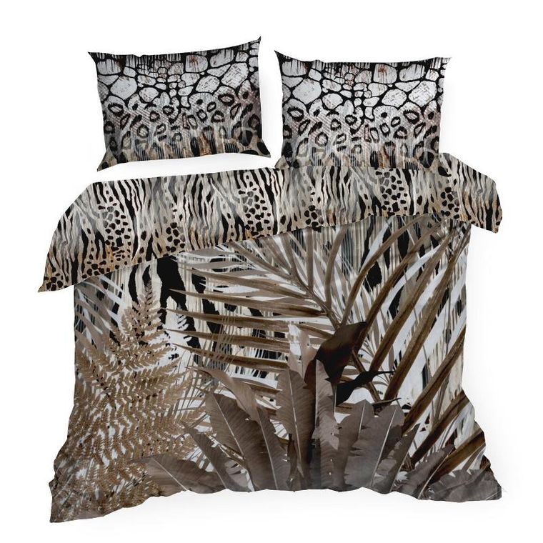 Eurofirany, pościel Eva, 160-200 cm, brązowy