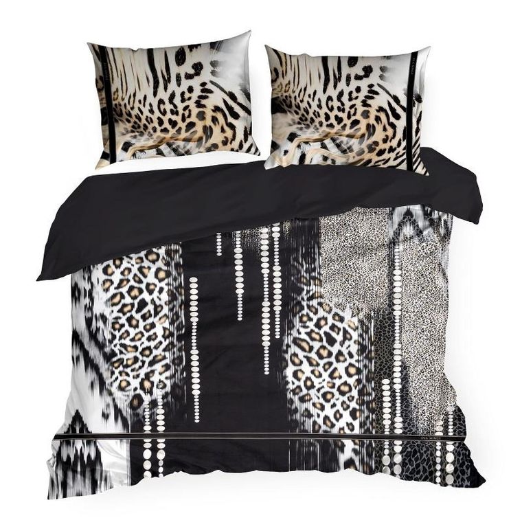 Eurofirany, pościel Eva, 160-200 cm, czarny