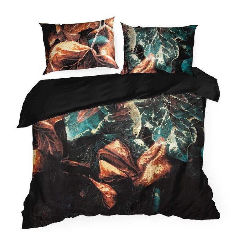 Eurofirany, pościel Eva, 220-200 cm, czarny