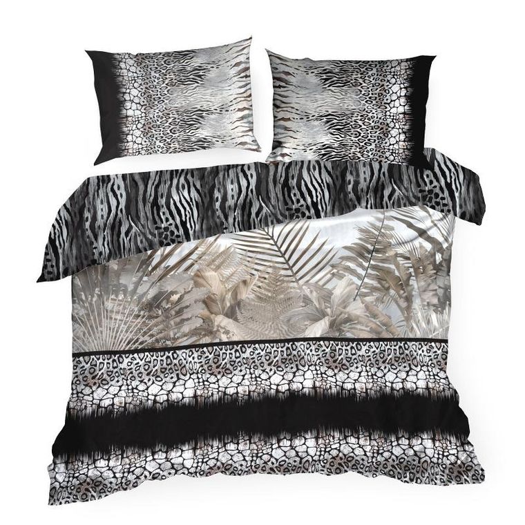 Eurofirany, pościel Eva, 220-200 cm, stalowy