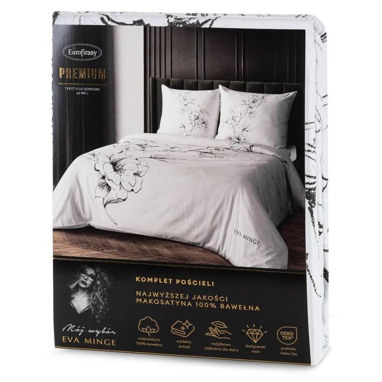 Eurofirany, pościel Flavia, 220-200 cm, biały