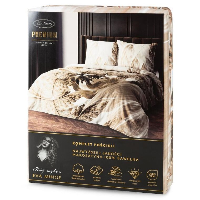 Eurofirany, pościel Noah, 220-200 cm, biały