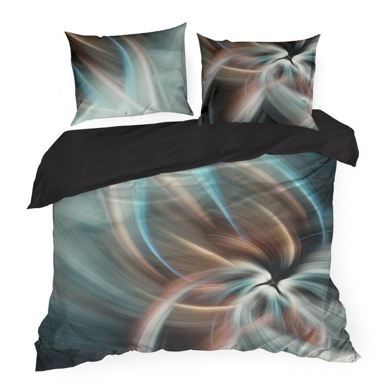 Eurofirany, pościel Prisma, 160-200 cm, stalowy