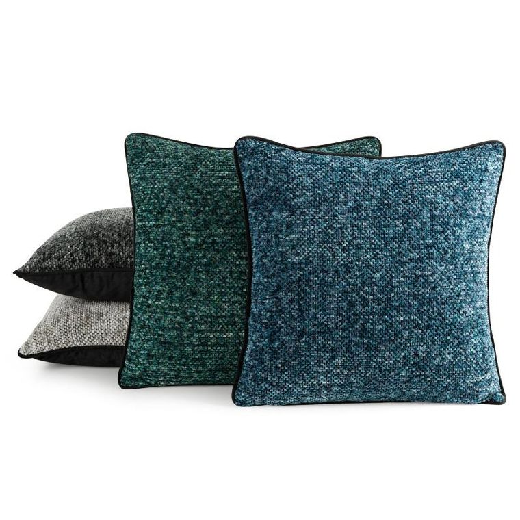 Eurofirany, poszewka Bari 02, 45-45 cm, stalowy