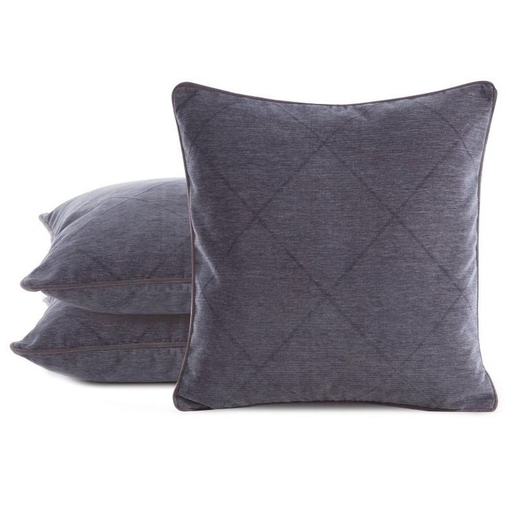 Eurofirany, poszewka Cora, 45-45 cm, grafitowy