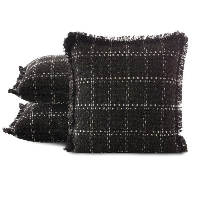 Eurofirany, poszewka Dara, 45-45 cm, czarny