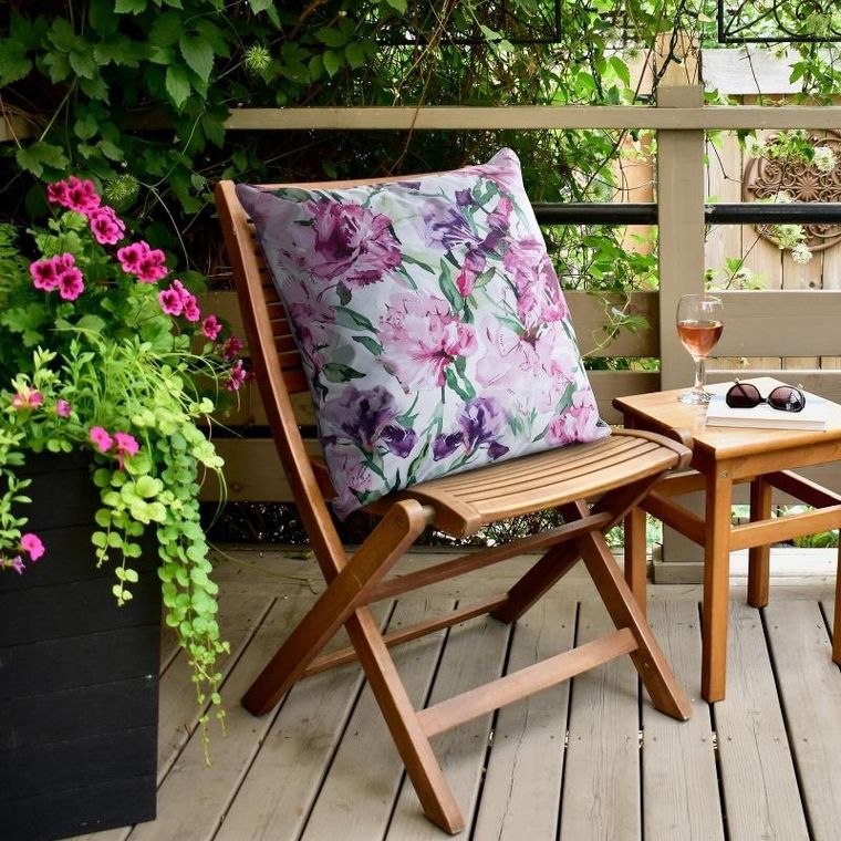 Eurofirany, poszewka Garden, 45-45 cm, różowy