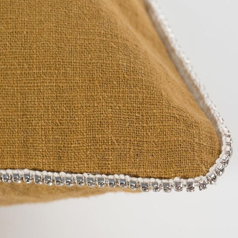 Eurofirany, poszewka len, 43-43 cm, miodowy