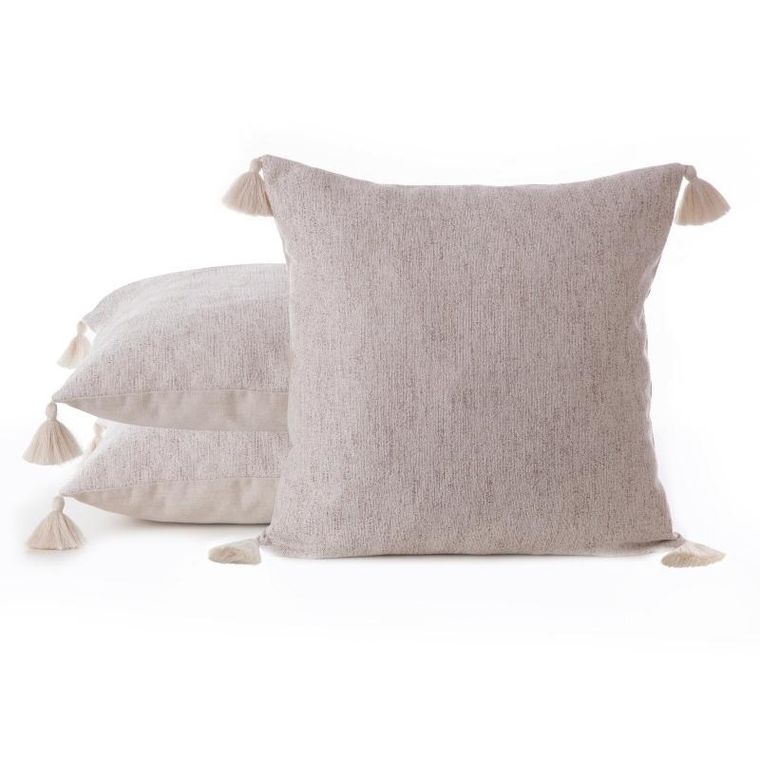 Eurofirany, poszewka Levi, 45-45 cm, kremowy