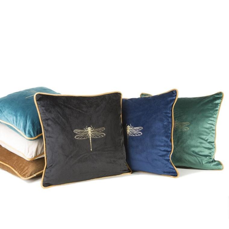 Eurofirany, poszewka Lori, 45-45 cm, ciemnozielony