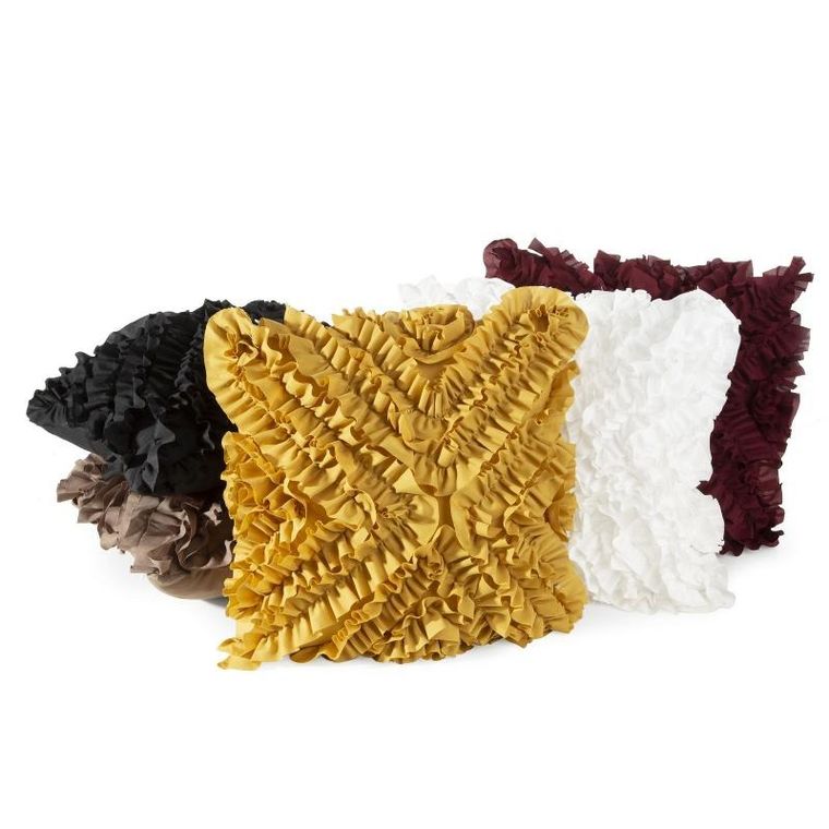 Eurofirany, poszewka Mirena, 45-45 cm, musztardowy