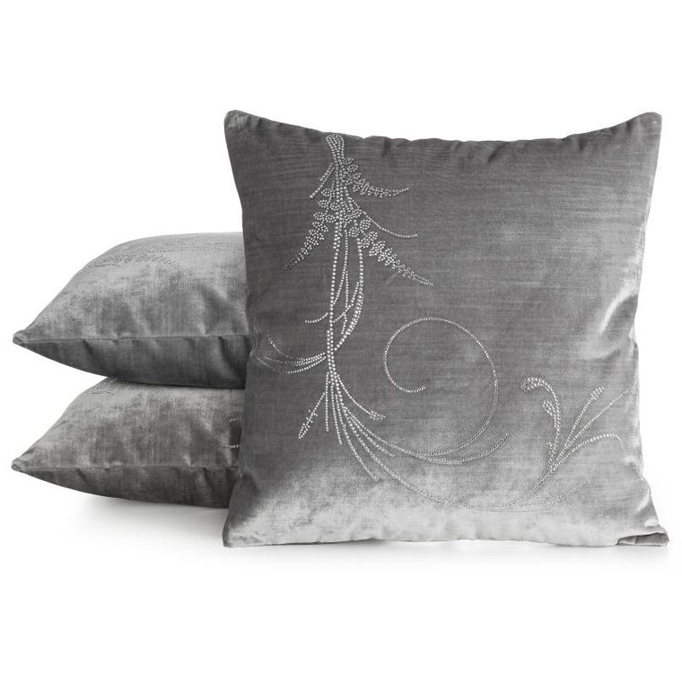 Eurofirany, poszewka Royal, 10, 45-45 cm, srebrny