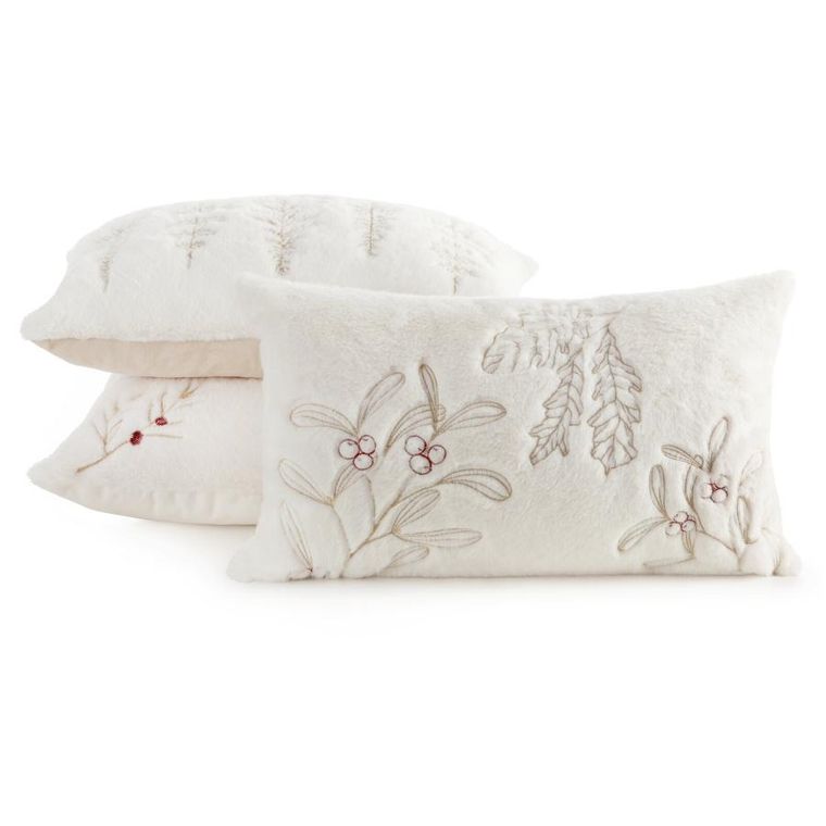 Eurofirany, poszewka świąteczna, 30-50 cm, kremowy