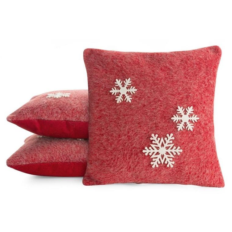 Eurofirany, poszewka świąteczna, 40-40 cm, czerwony