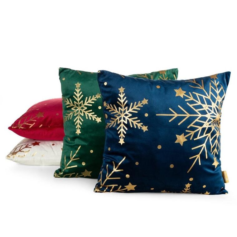 Eurofirany, poszewka świąteczna, 45-45 cm, biały