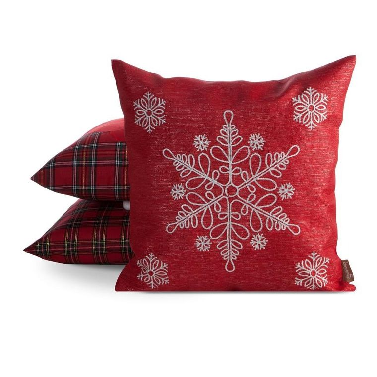 Eurofirany, poszewka świąteczna, 45-45 cm, czerwony
