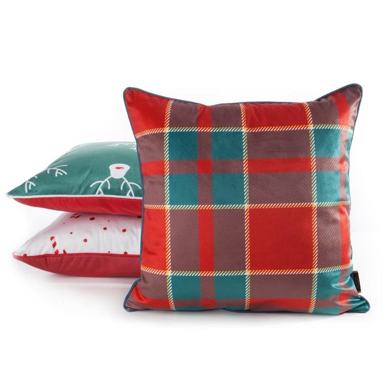 Eurofirany, poszewka świąteczna, 45-45 cm, czerwony
