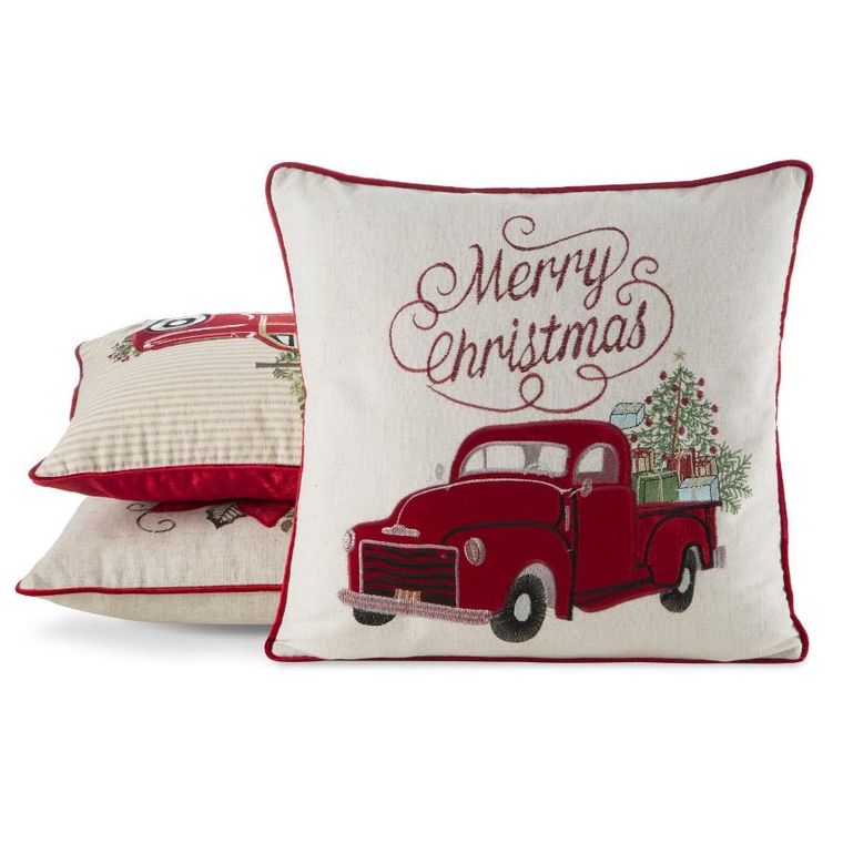 Eurofirany, poszewka świąteczna, 45-45 cm, kremowy