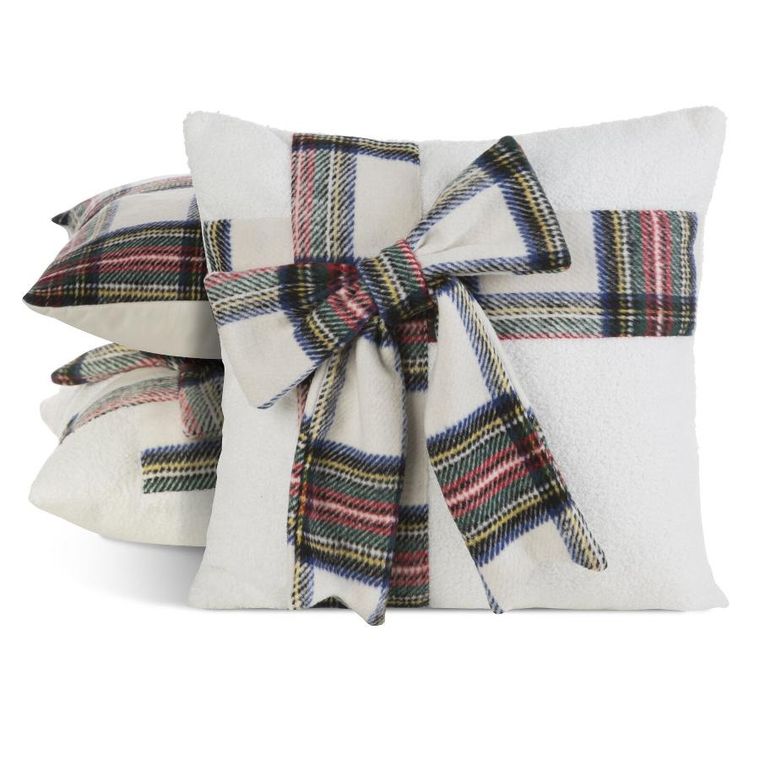 Eurofirany, poszewka świąteczna, 45-45 cm, kremowy