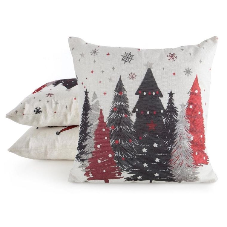 Eurofirany, poszewka świąteczna, 45-45 cm, kremowy