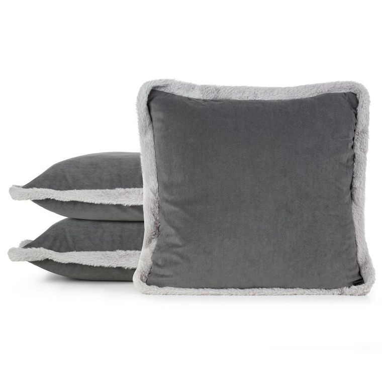 Eurofirany, poszewka świąteczna, 45-45 cm, stalowy