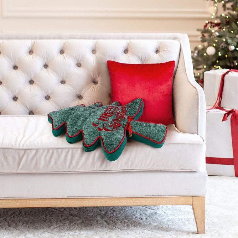 Eurofirany, poszewka świąteczna, 45-70 cm, zielony