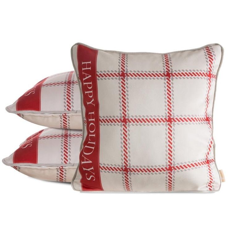 Eurofirany, poszewka świąteczna, Clark, 60-60 cm, beżowy