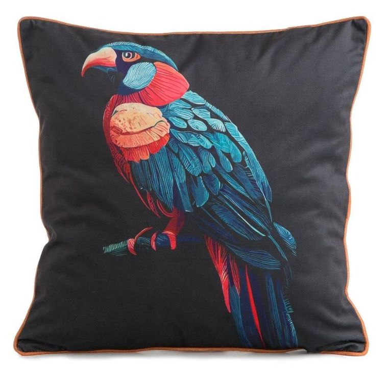 Eurofirany, poszewka velvet, 45-45 cm, czarny