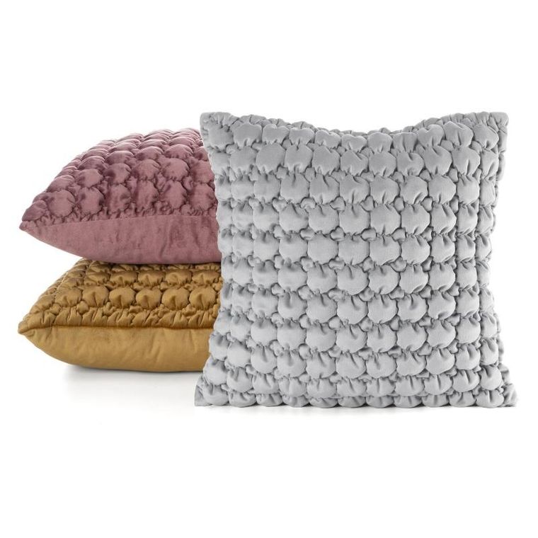 Eurofirany, poszewka velvet, 45-45 cm, srebrny