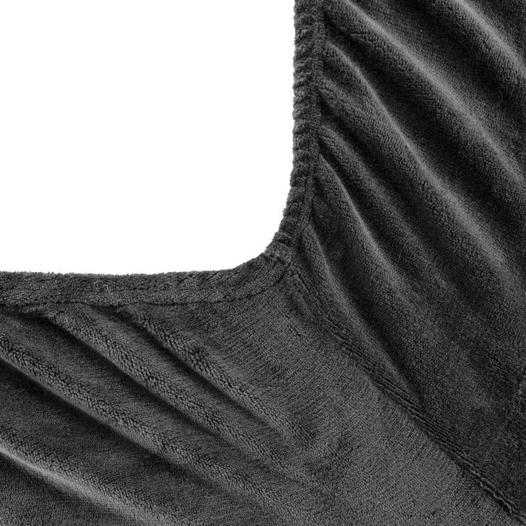 Eurofirany, prześcieradło flano 140-200 cm, stalowy