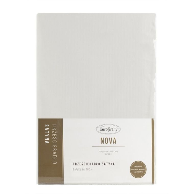 Eurofirany, prześcieradło Nova, 180-210 cm, jasnoszary