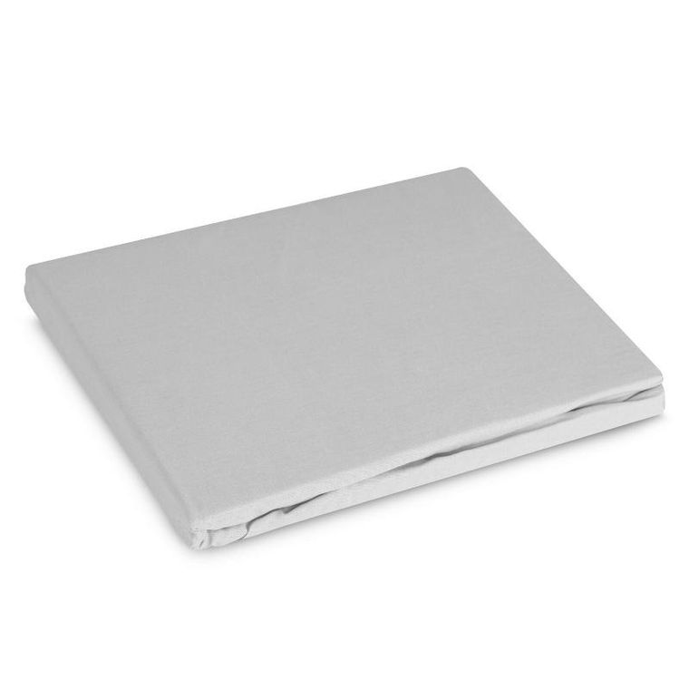 Eurofirany, prześcieradło z gumką, basic, 100-200-30 cm, jasnoszary