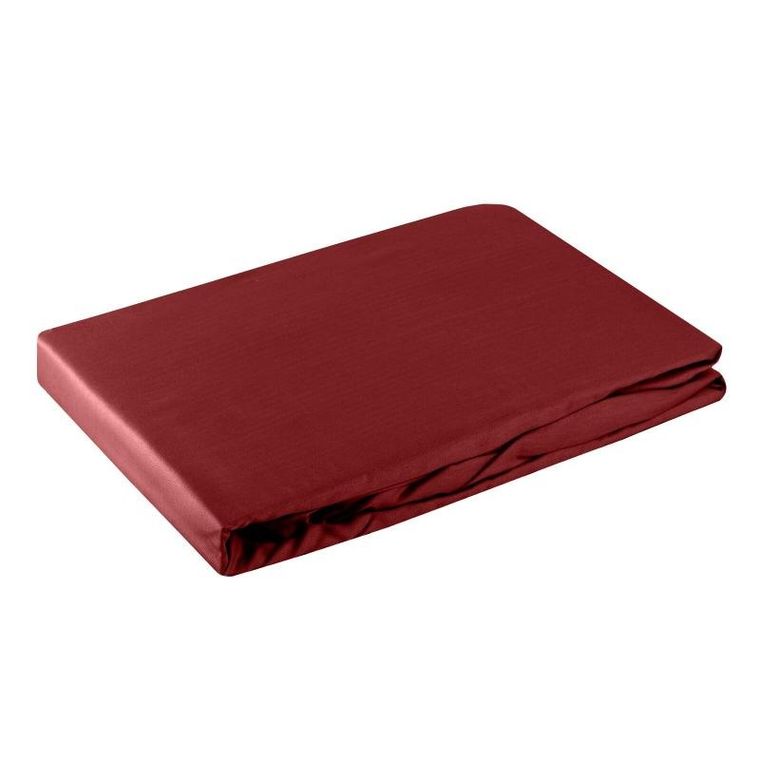 Eurofirany, prześcieradło z gumką, Nova, 220-200-30 cm, czerwony