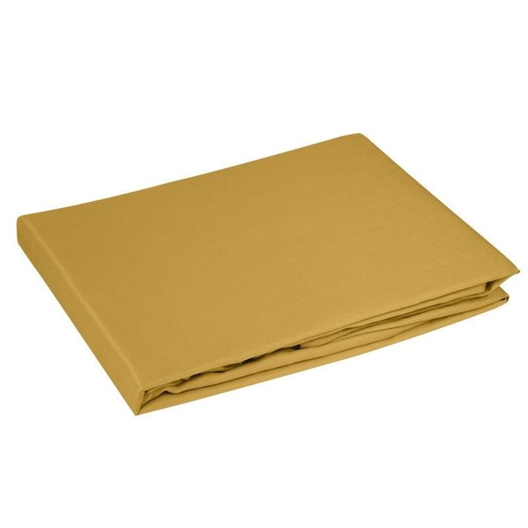 Eurofirany, prześcieradło z gumką, Nova3, 140-200 cm, musztardowy