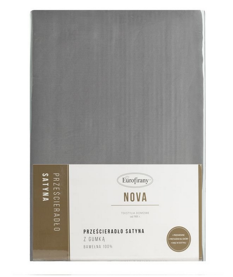 Eurofirany, prześcieradło z gumką, nova3, 160-200-30 cm, różowy