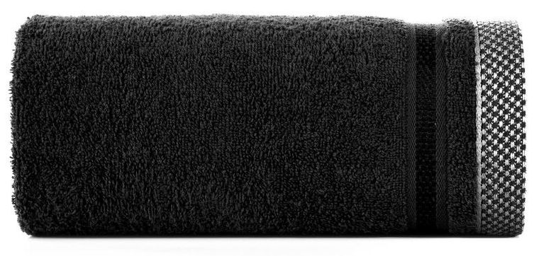 Eurofirany, ręcznik Abbie, 100-150 cm, czarny