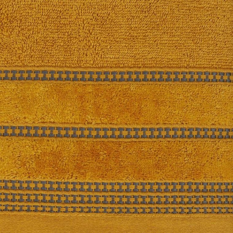 Eurofirany, ręcznik Amanda, 30-50 cm, musztardowy