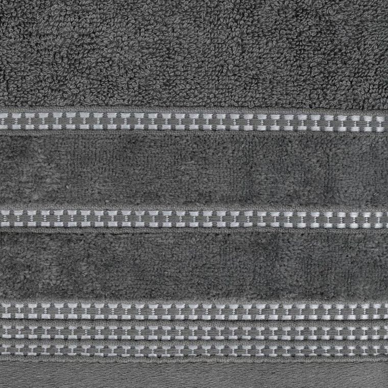 Eurofirany, ręcznik Amanda, 30-50 cm, stalowy