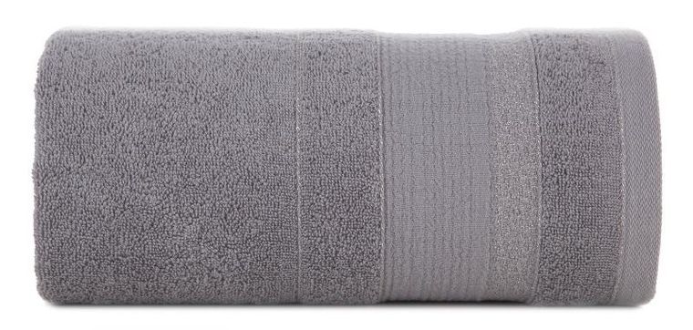 Eurofirany, ręcznik April, 50-90 cm, srebrny