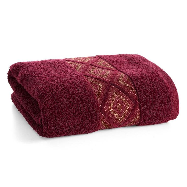 Eurofirany, ręcznik, Azari, 70-140 cm, bordowy