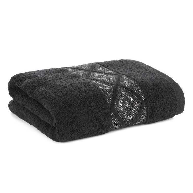 Eurofirany, ręcznik, Azari, 70-140 cm, czarny